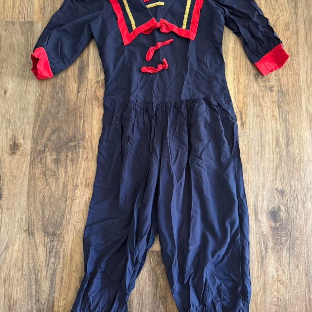 Natalie Vintage Nautical Navy sailor jumpsuit